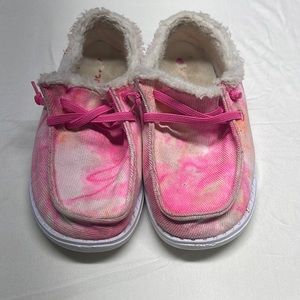 Pink kids shoes used